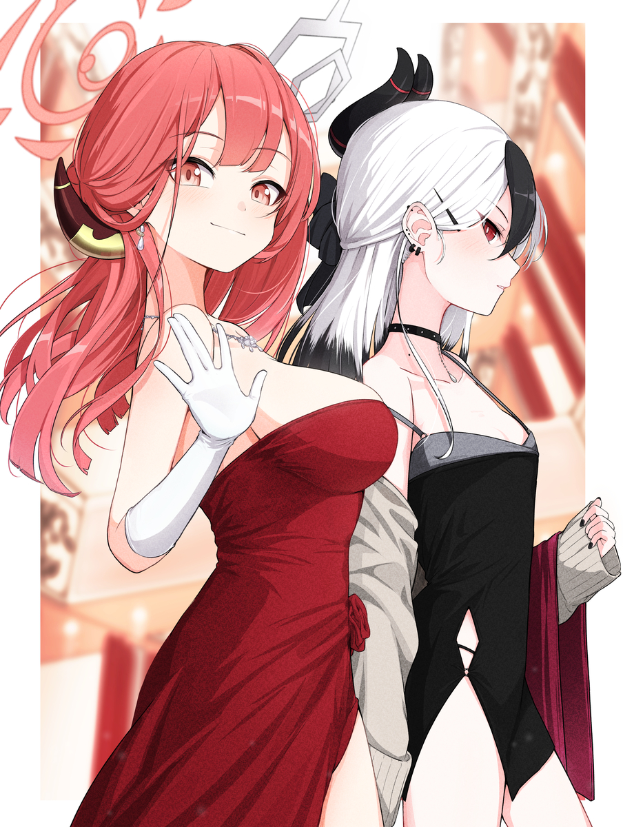 This is a pixiv picture whose title is ドレスアル＆ドレスカヨコ.