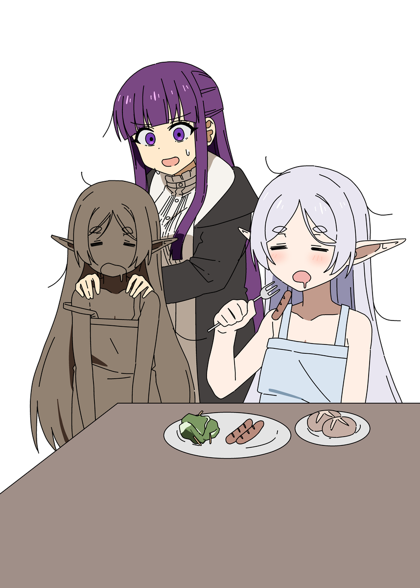 This is a pixiv picture whose title is 二児の母の朝は忙しい.