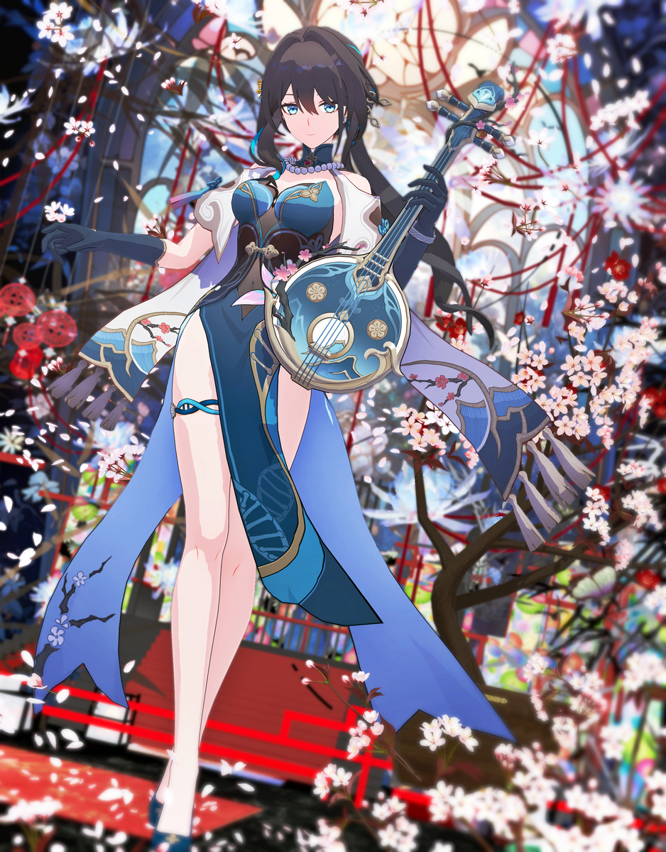 This is a pixiv picture whose title is 【崩壊スターレイル MMD】ルアン・メェイさん その２.