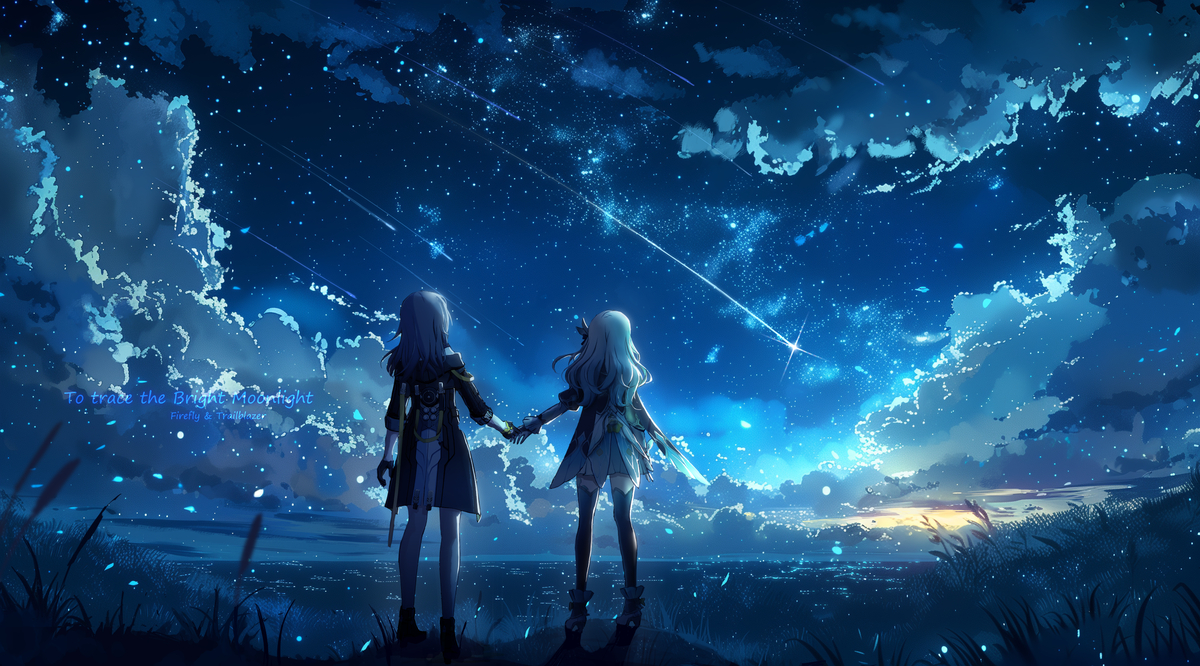 This is a pixiv picture whose title is 流萤.