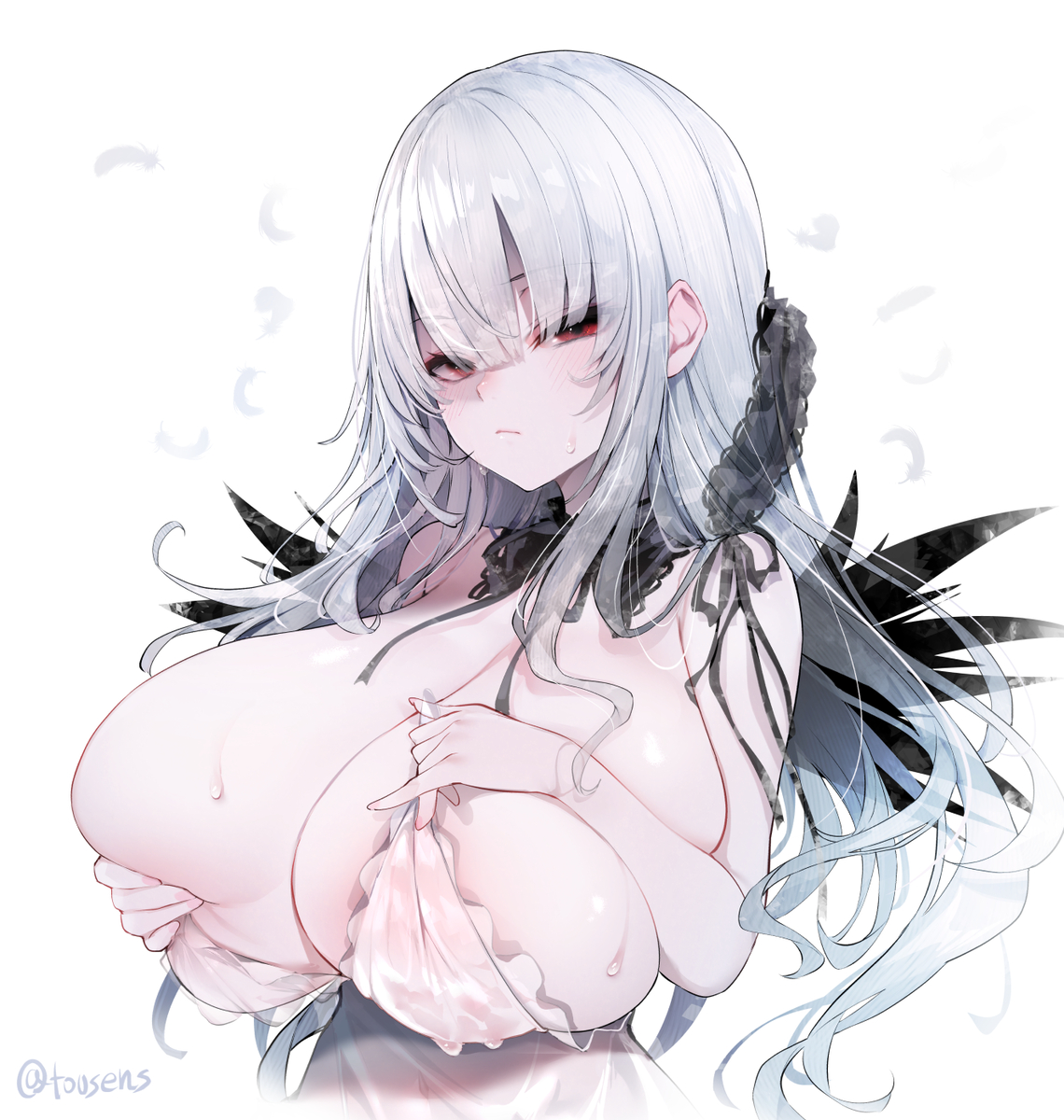 This is a pixiv picture whose title is 乳たぷ銀様.