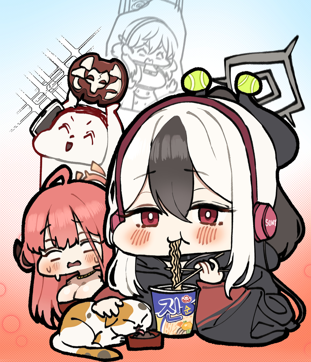 This is a pixiv picture whose title is 진순캣맘락찔짬처리상공75000M.