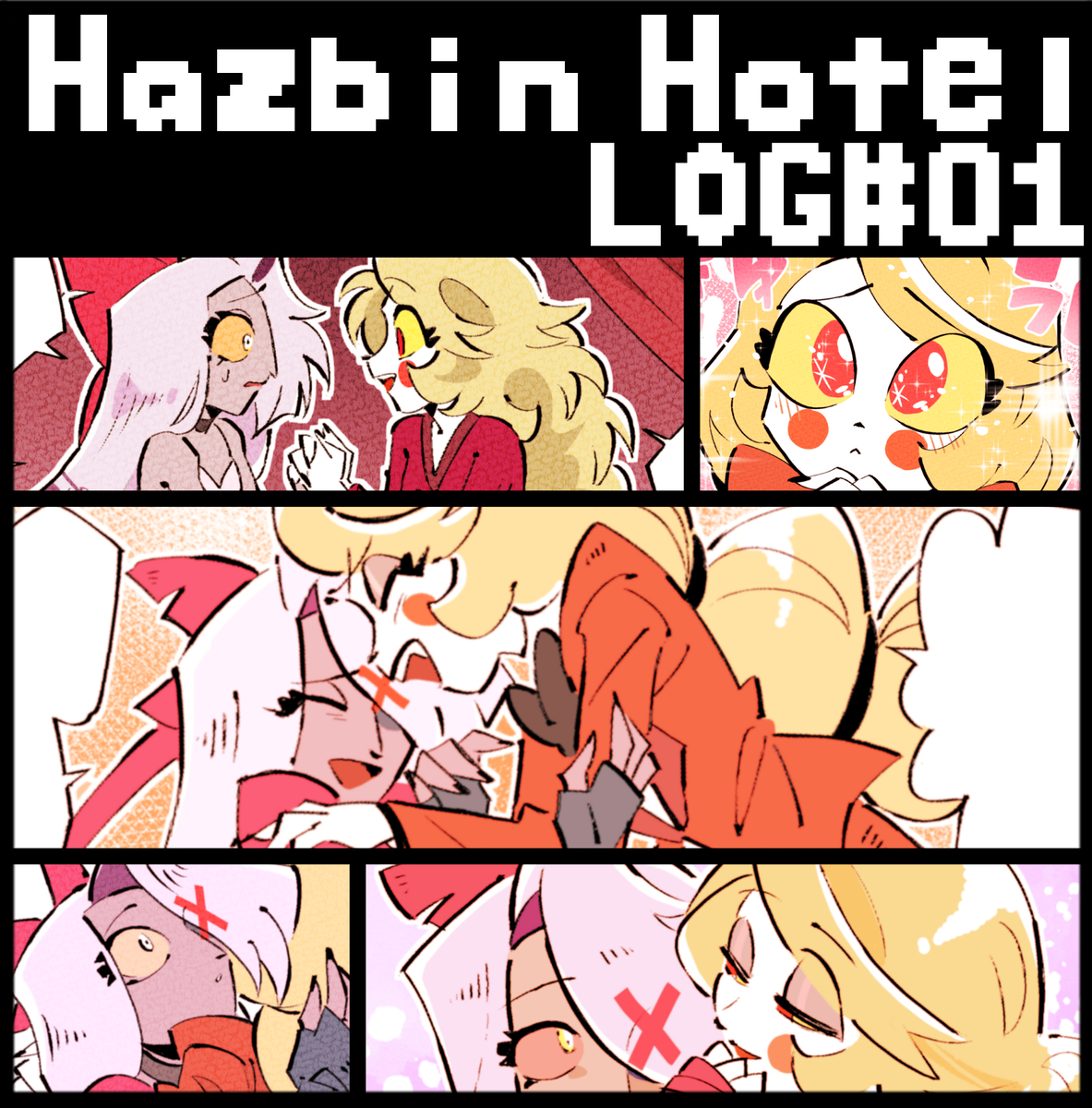 This is a pixiv picture whose title is HazbinHotel LOG#01.