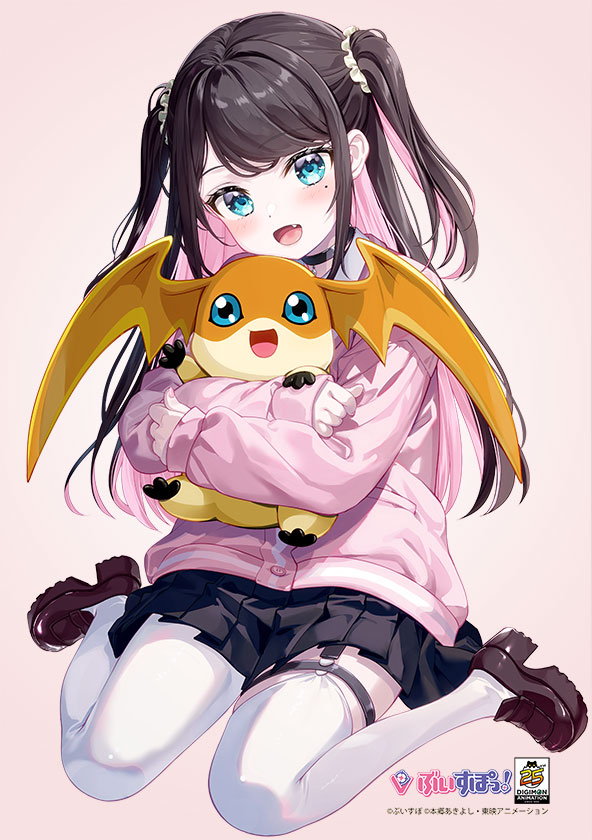 This is a pixiv picture whose title is デジモンアニメーション25周年コラボイラスト.