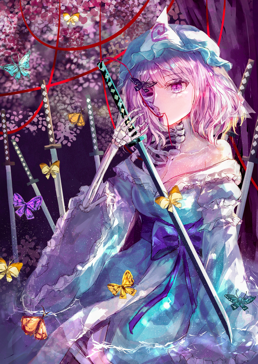 This is a pixiv picture whose title is 西行妖.