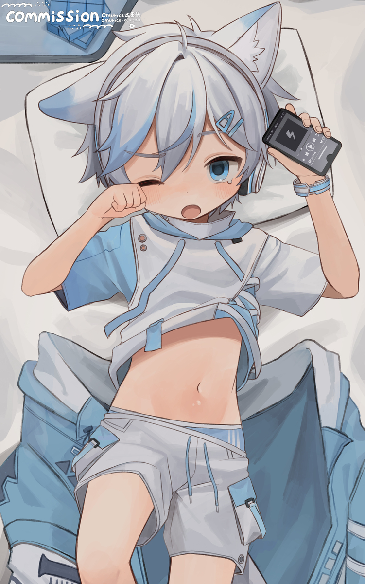 This is a pixiv picture whose title is 🛏️Waking up.