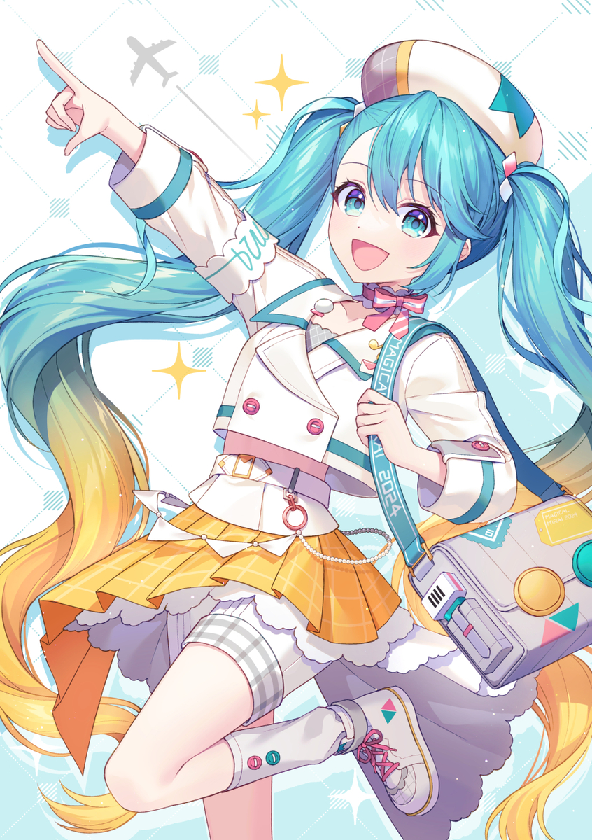 This is a pixiv picture whose title is ミクの日.