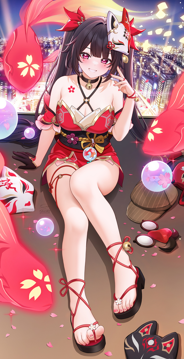 This is a pixiv picture whose title is 花火.