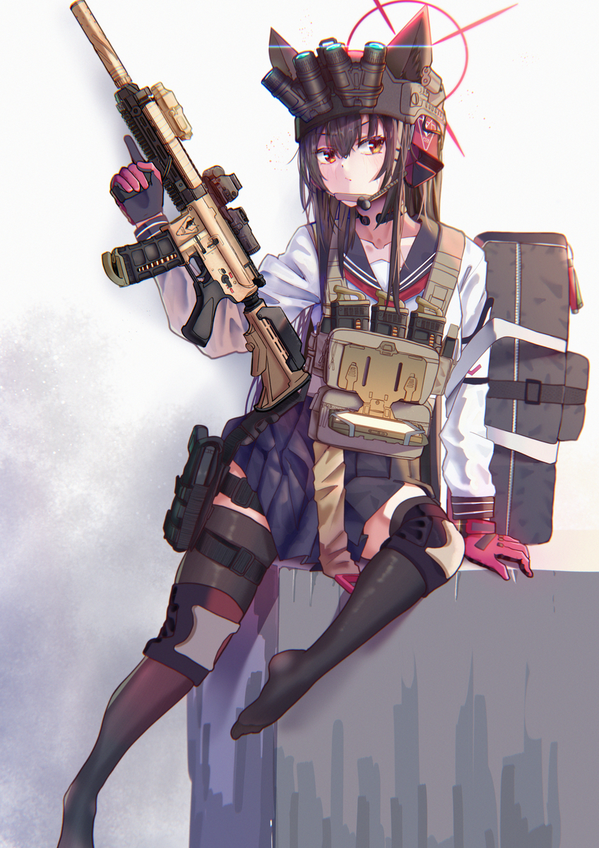 This is a pixiv picture whose title is 🦊.
