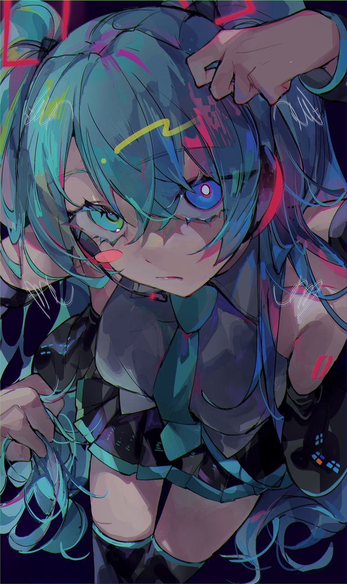This is a pixiv picture whose title is キメラ.