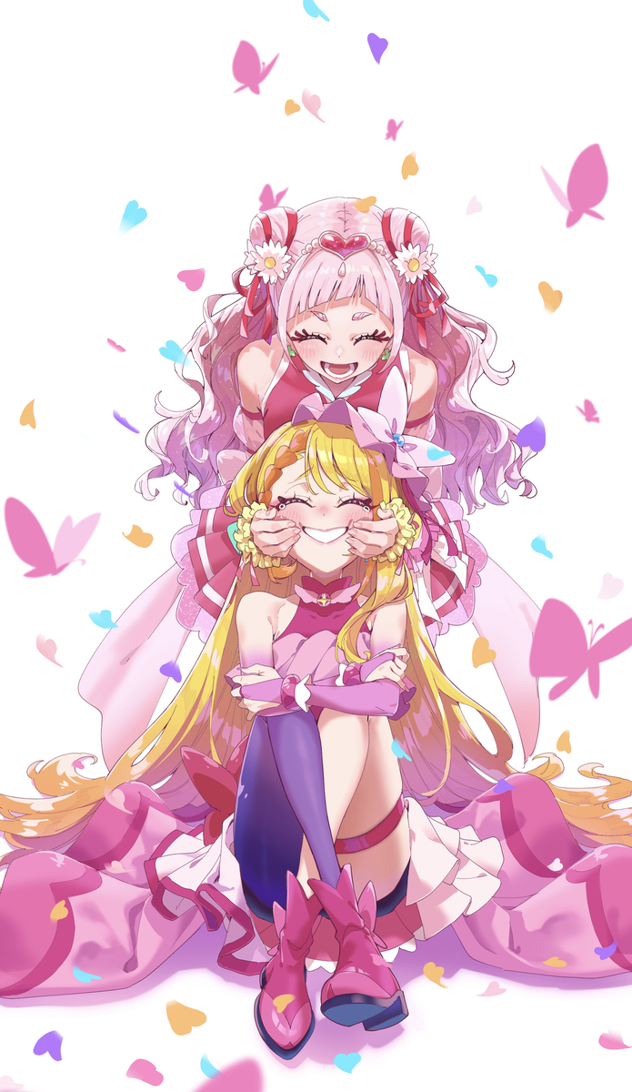 This is a pixiv picture whose title is キュアバタフライ　キュアエール.