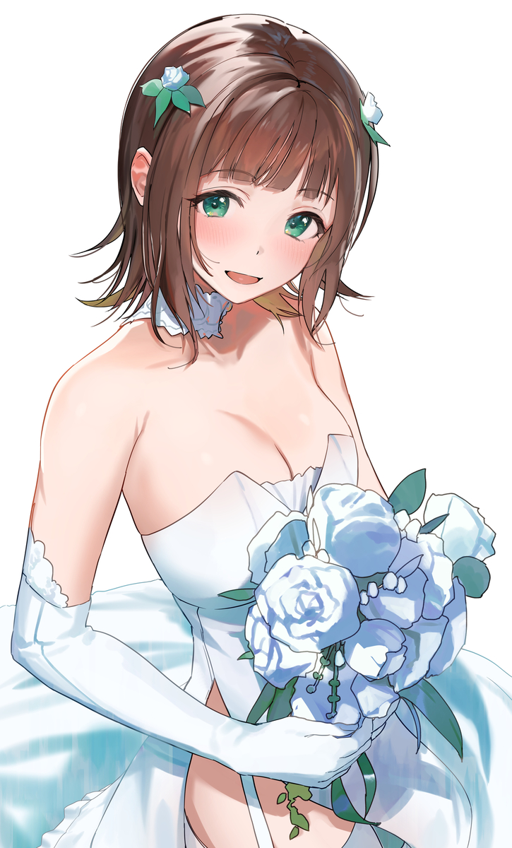 This is a pixiv picture whose title is wedding♡.