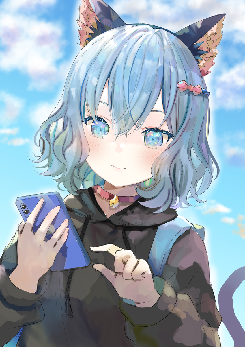 This is a pixiv picture whose title is 落描きうちの子男の娘.