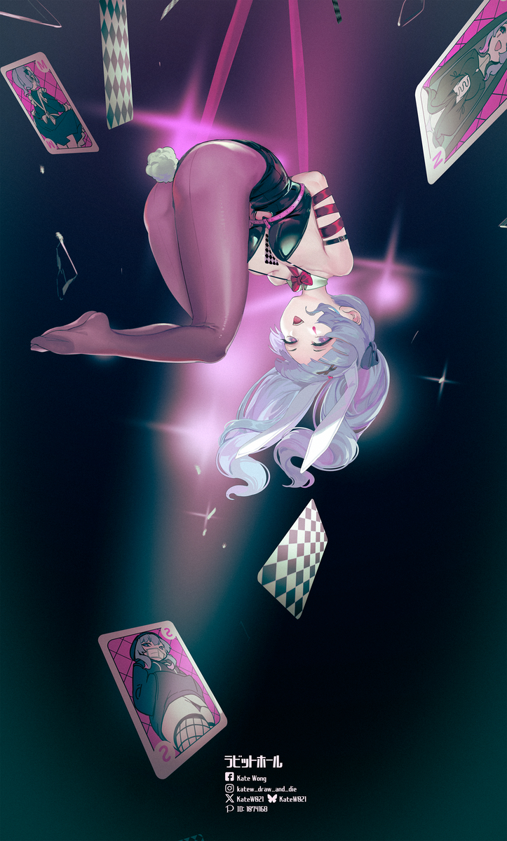 This is a pixiv picture whose title is All in to the rabbit hole.