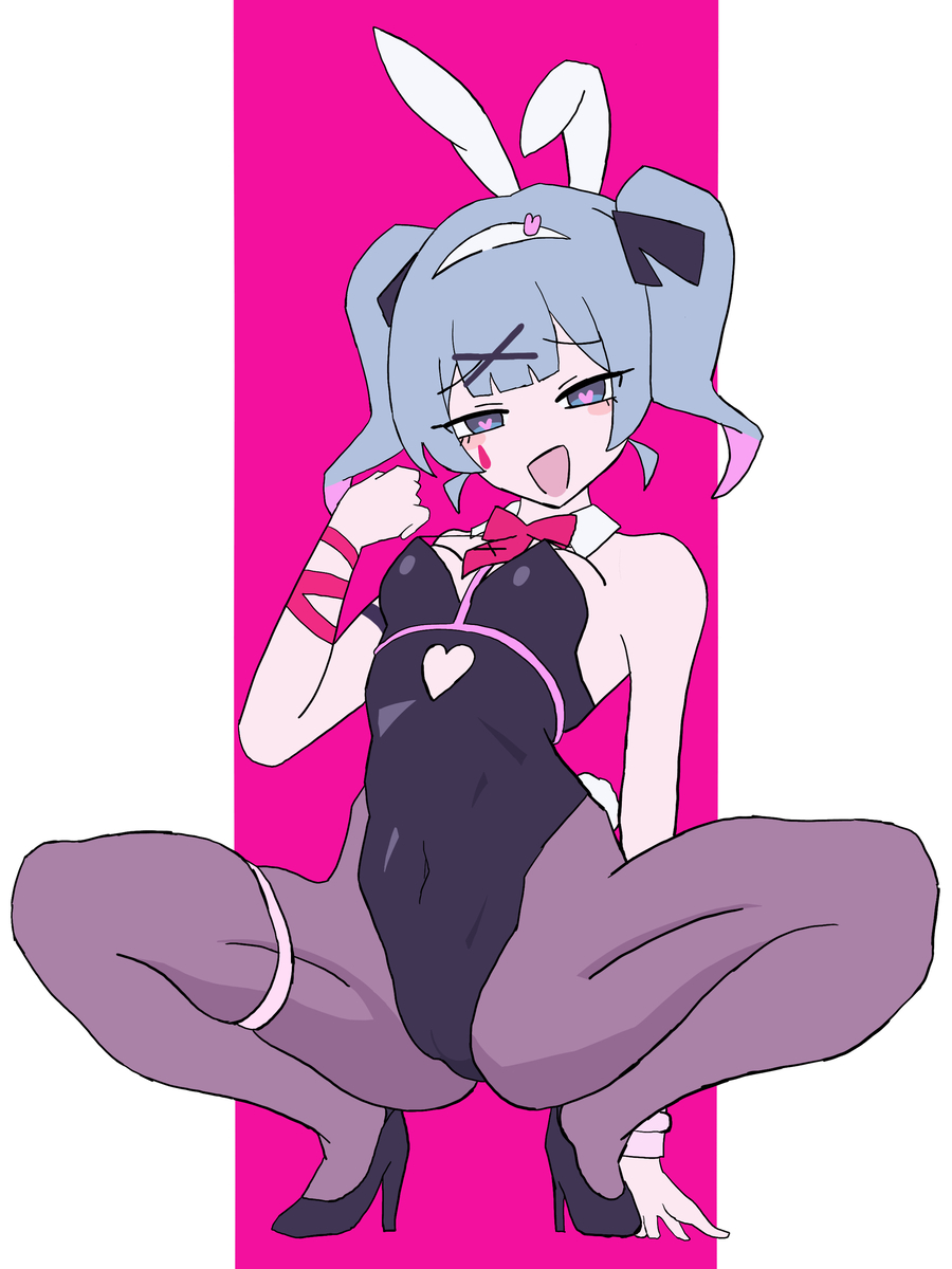 This is a pixiv picture whose title is ラビットホールミク.