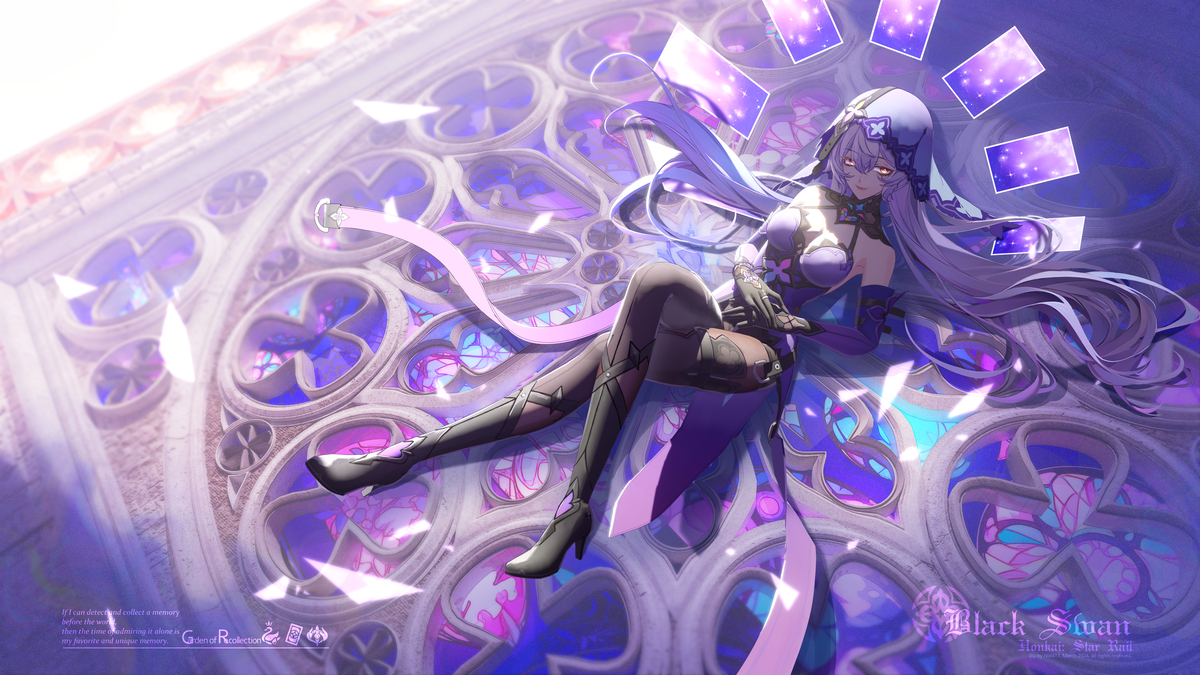 This is a pixiv picture whose title is 黑天鹅.