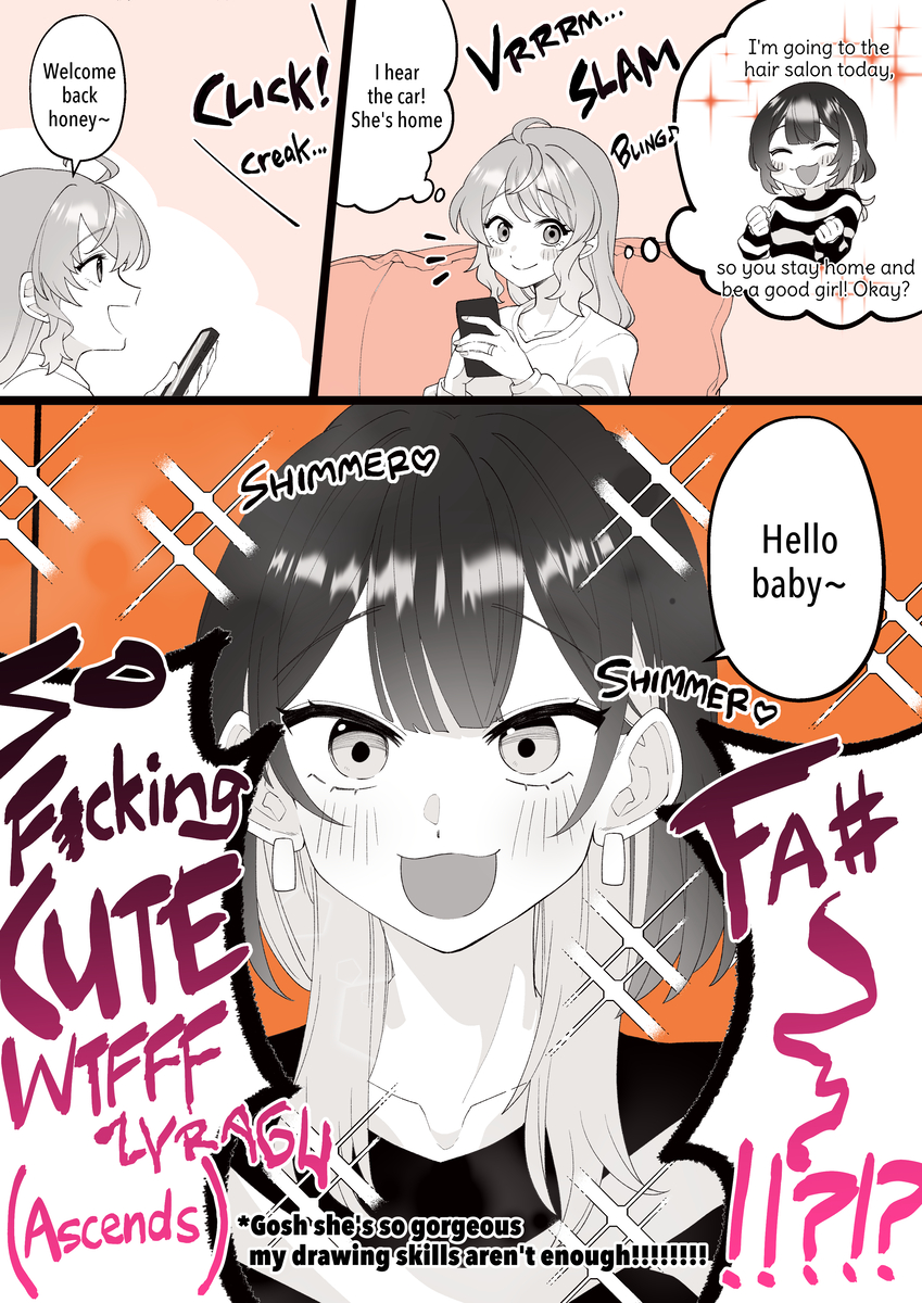 This is a pixiv picture whose title is 【EN】Her Power Level is 500M.