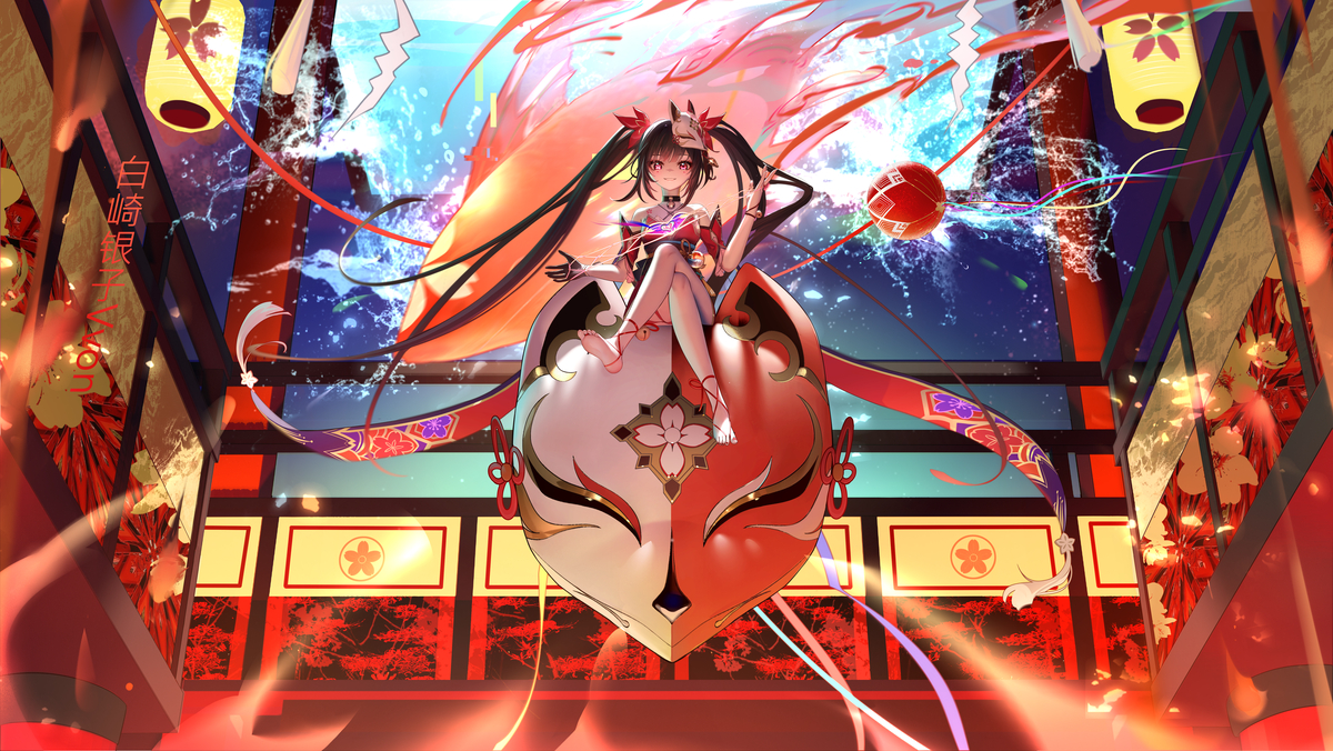 This is a pixiv picture whose title is 【星穹铁道x花火壁纸】——欢愉火燎.