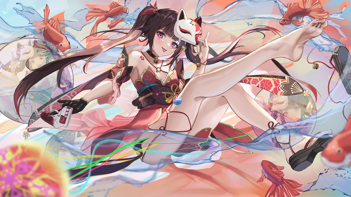 This is a pixiv picture whose title is 花火.
