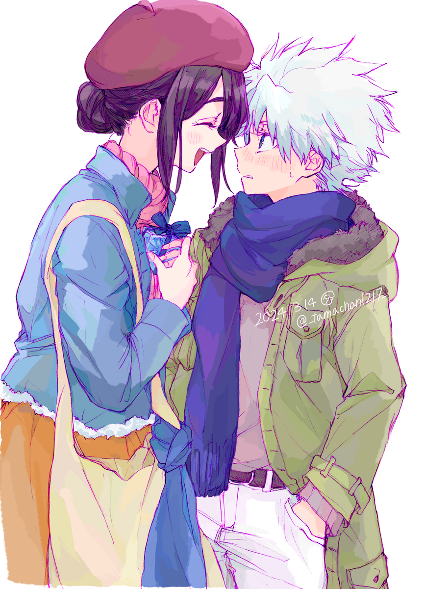 This is a pixiv picture whose title is 【日雛】「ありがとう。嬉しい！」.