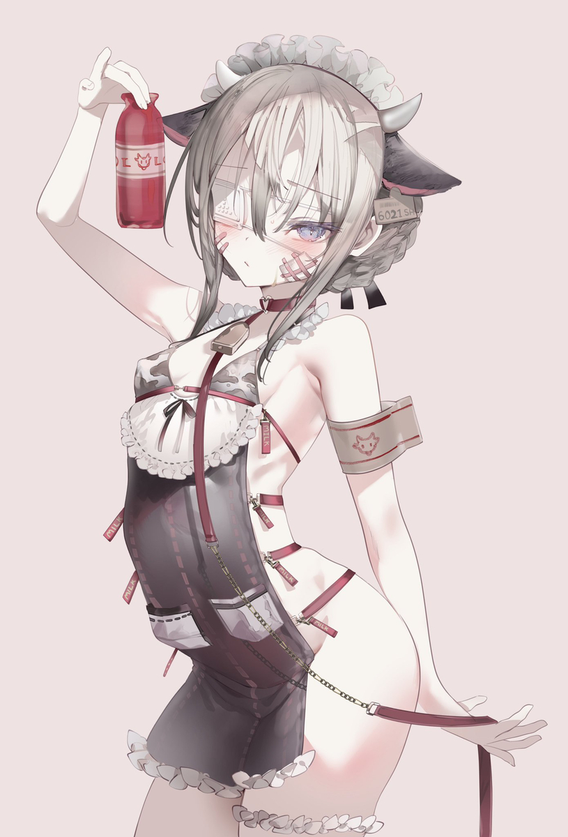 This is a pixiv picture whose title is 葉一（あずき牛乳）.