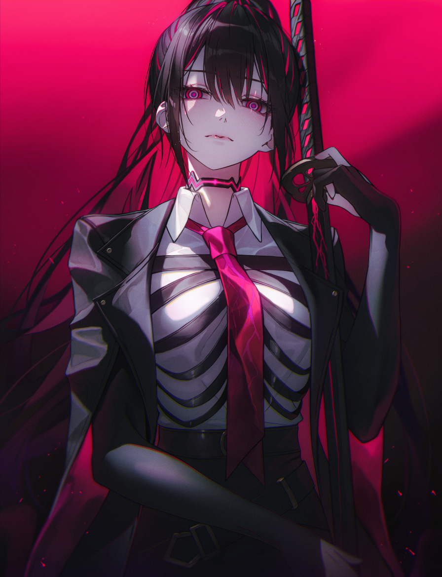 This is a pixiv picture whose title is 🖤.