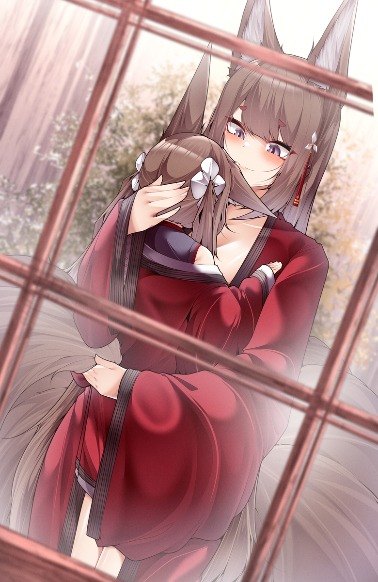 This is a pixiv picture whose title is (*´ ワ `*)“~.