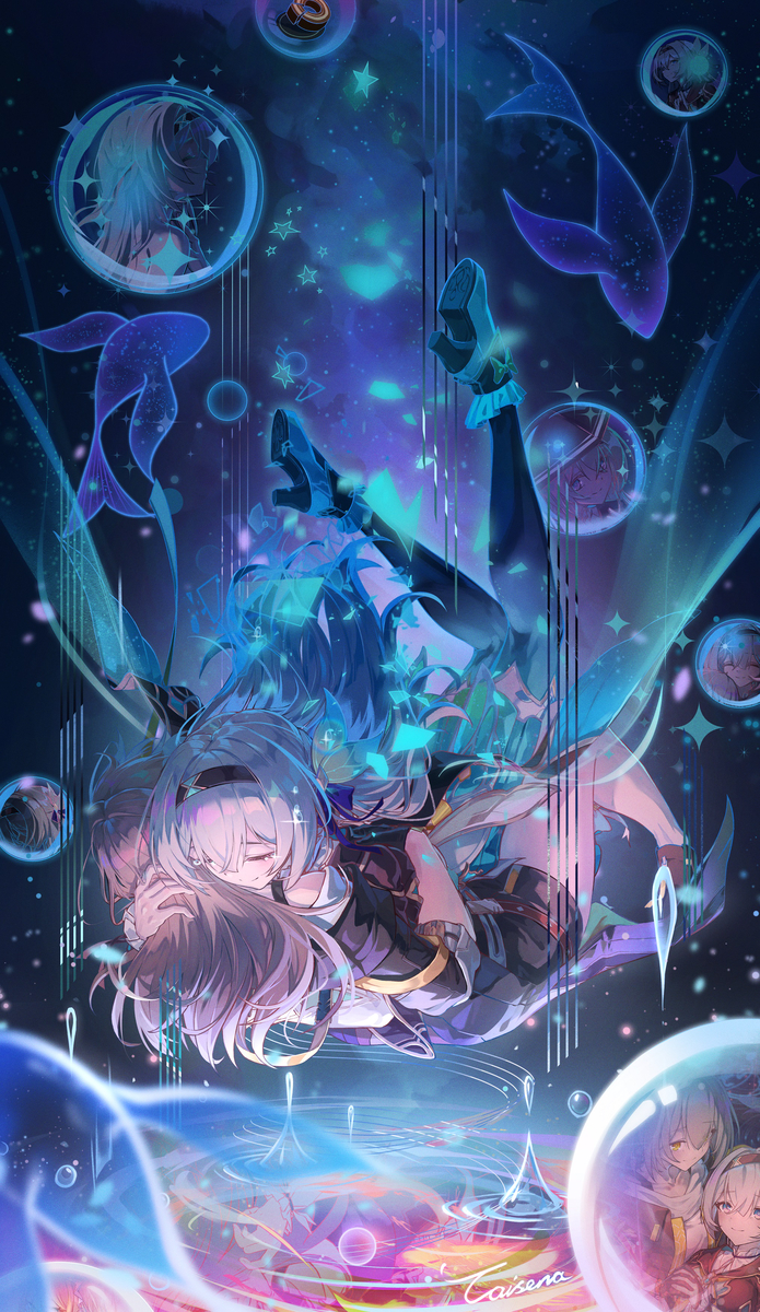 This is a pixiv picture whose title is 镜面之后的你，还是我记忆中的你吗？.