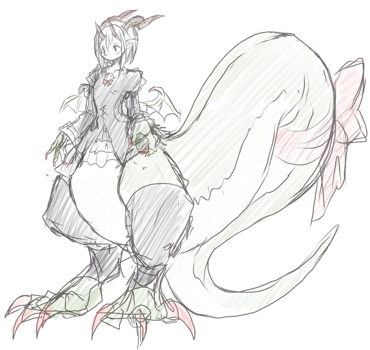 This is a pixiv picture whose title is doodles.
