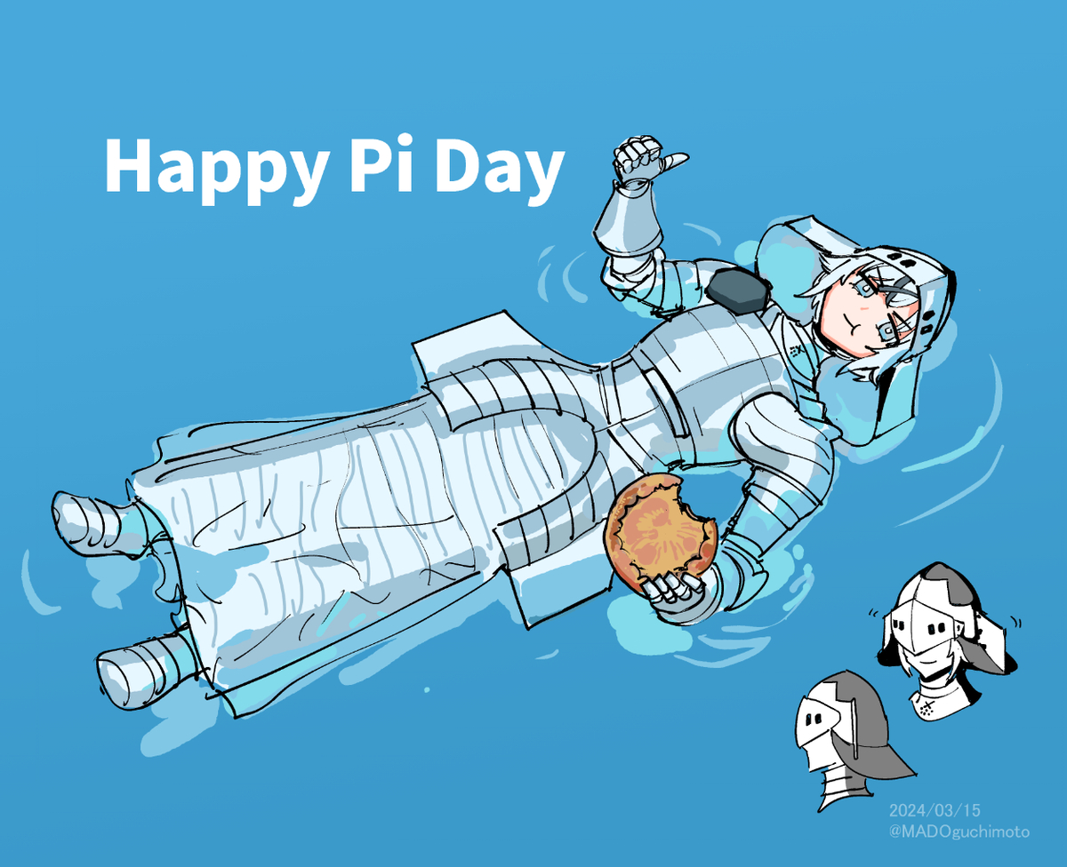 This is a pixiv picture whose title is Happy Pi Day.