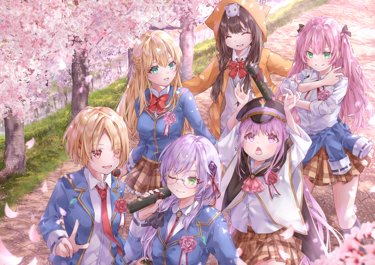 This is a pixiv picture whose title is セラフ部隊卒業式.