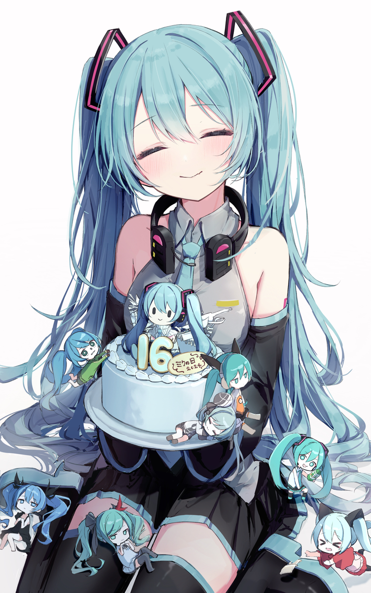 This is a pixiv picture whose title is miku.