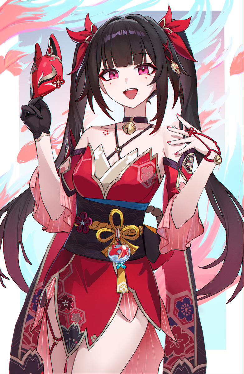 This is a pixiv picture whose title is 花火.