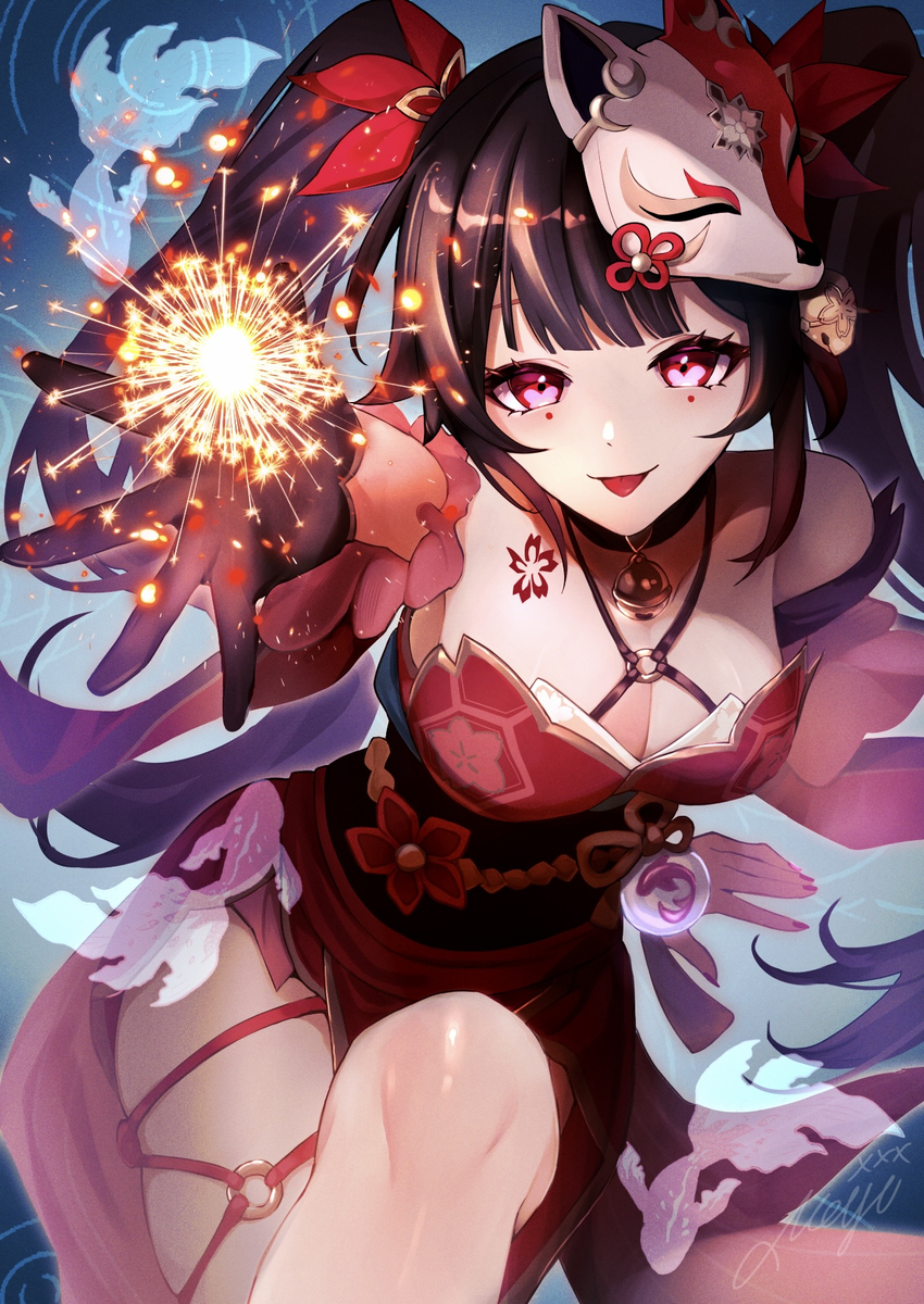 This is a pixiv picture whose title is 花火.