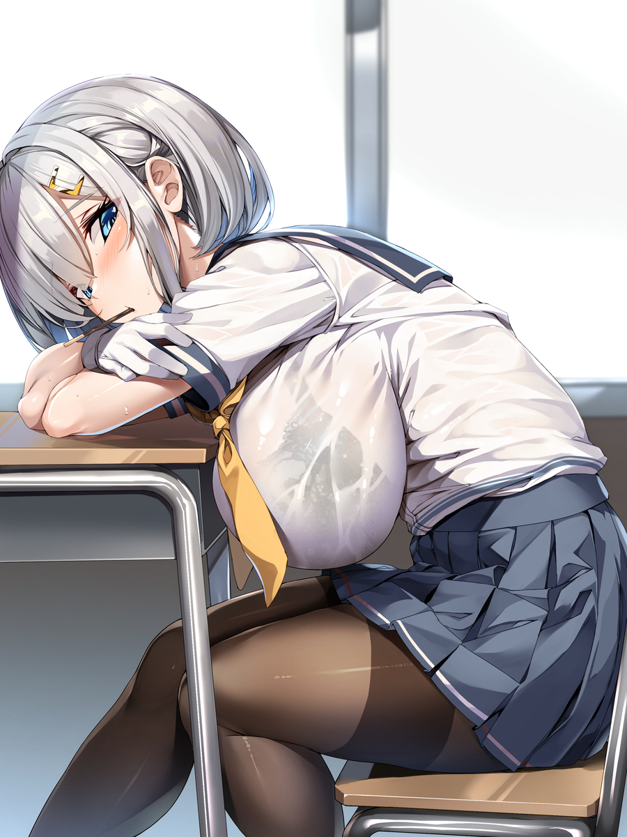 This is a pixiv picture whose title is おっぱい浜風.