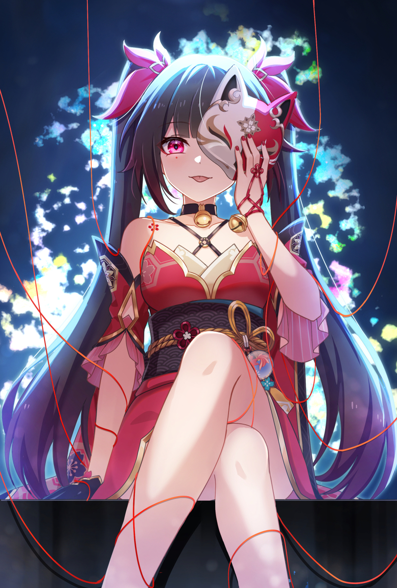 This is a pixiv picture whose title is Who's the puppet?.