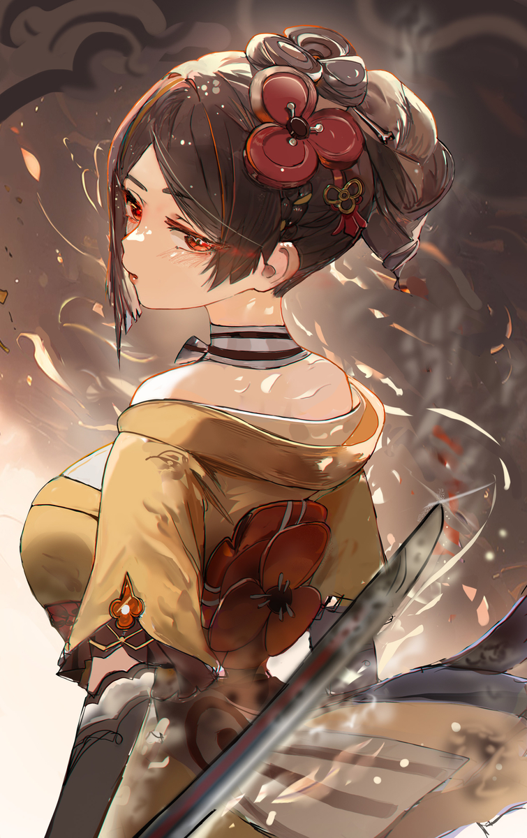 This is a pixiv picture whose title is 千織.