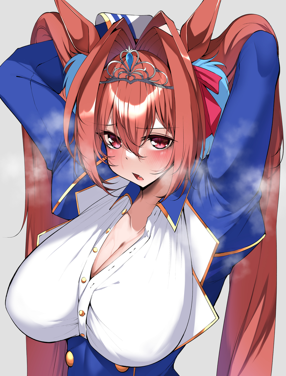 This is a pixiv picture whose title is アツいレース後のダイワスカーレット.