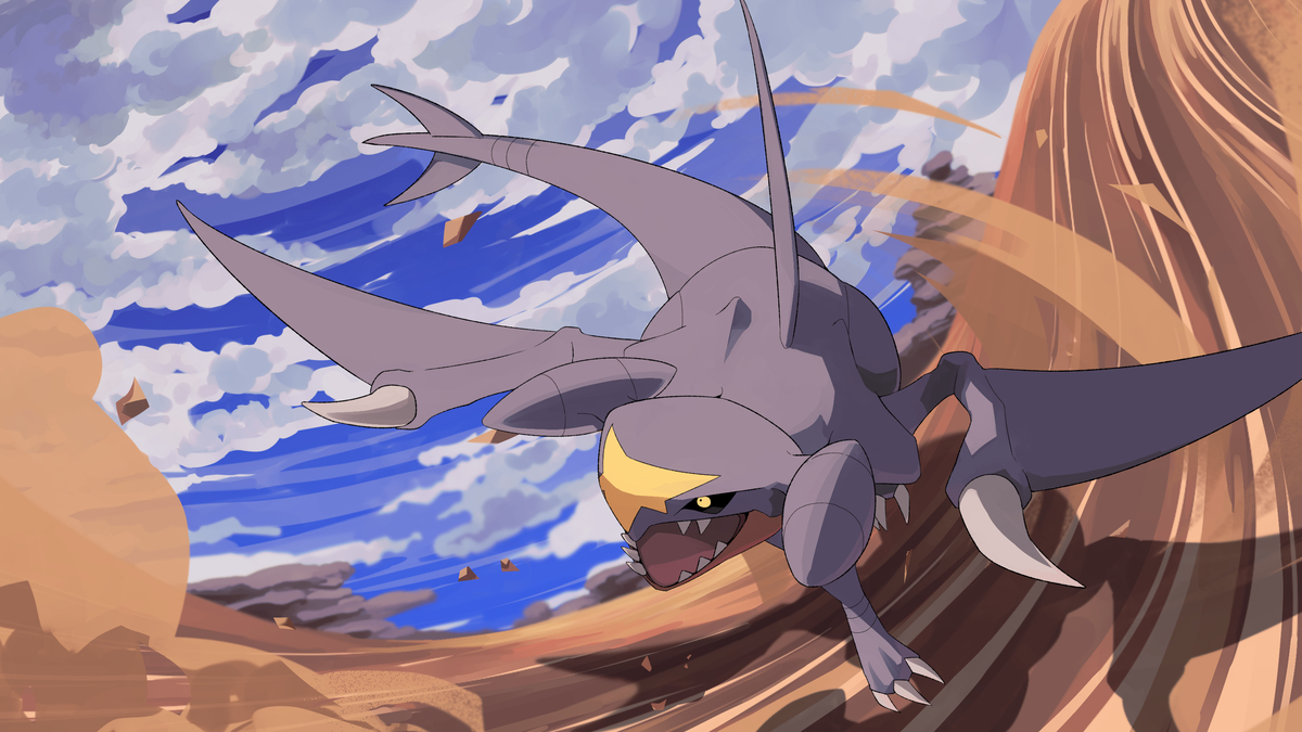 This is a pixiv picture whose title is ガブリアス.