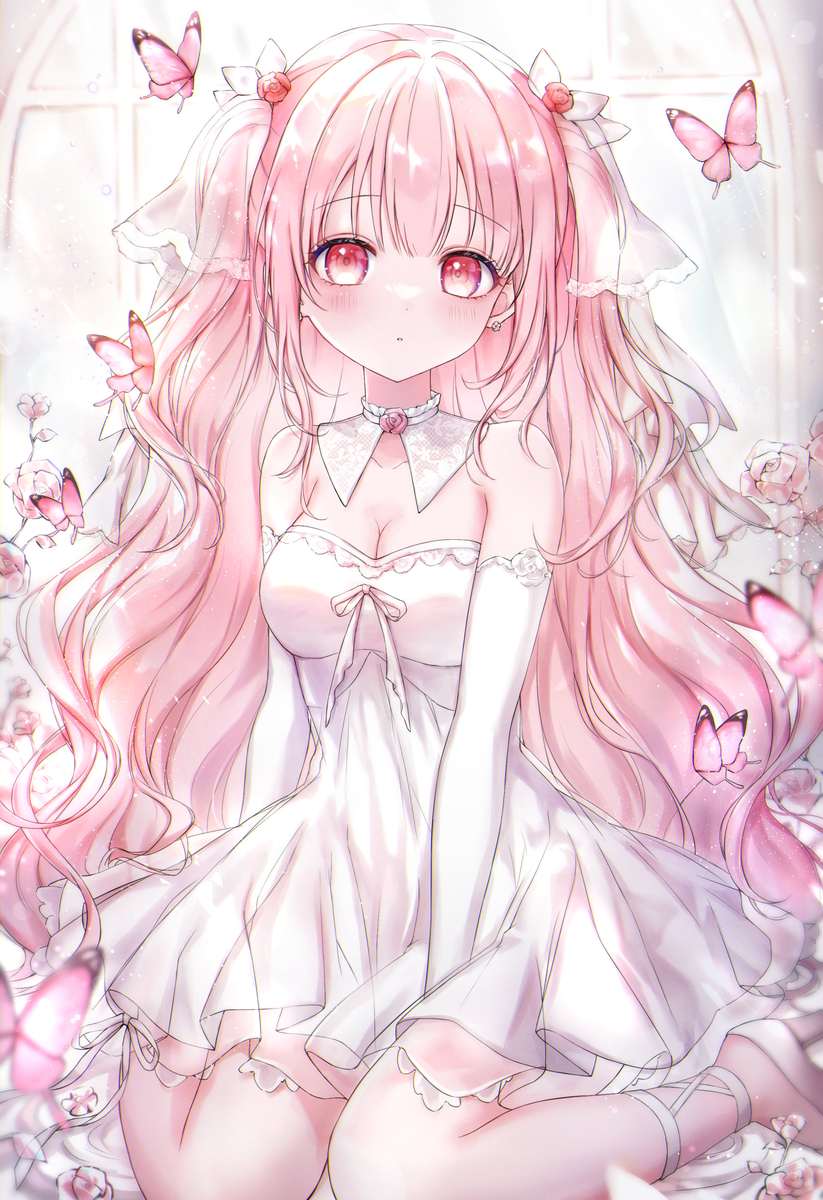 This is a pixiv picture whose title is 🎀.