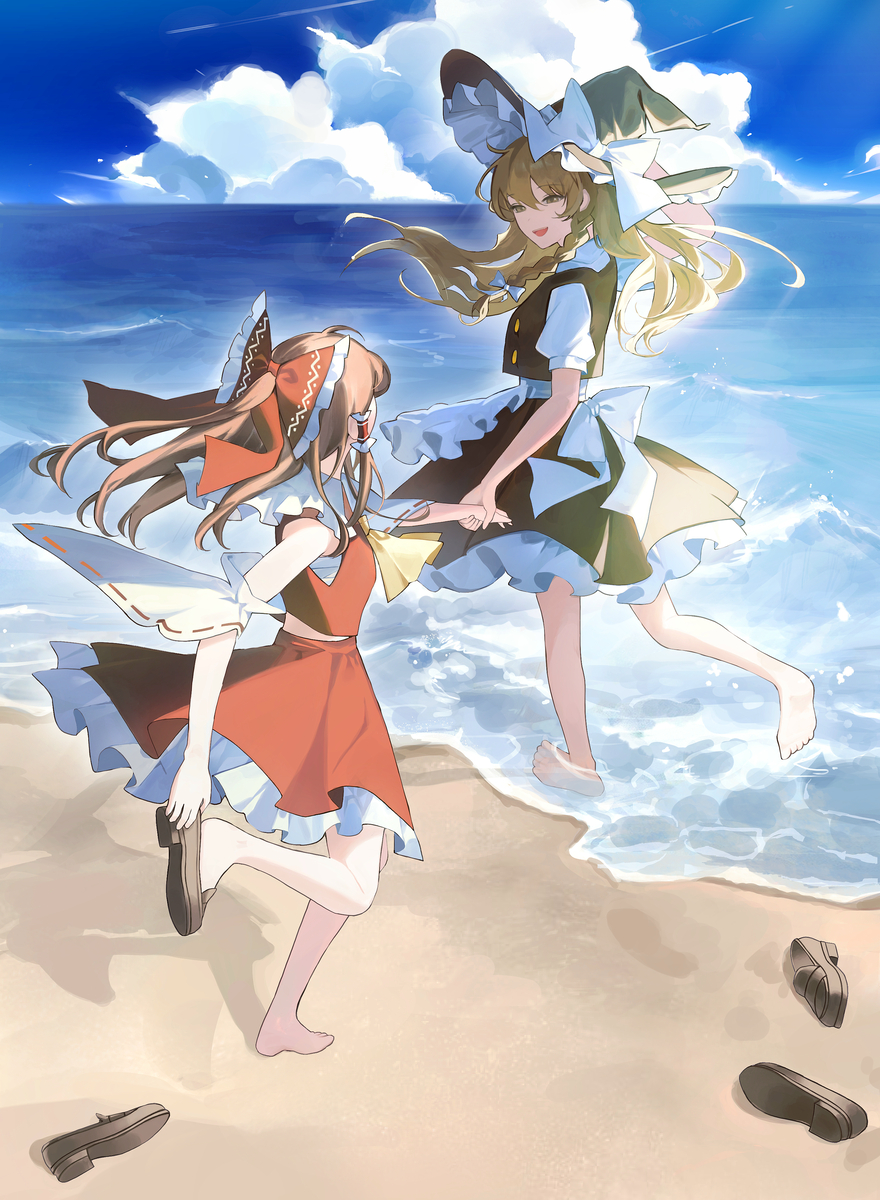 This is a pixiv picture whose title is 幻想郷に海があったら.