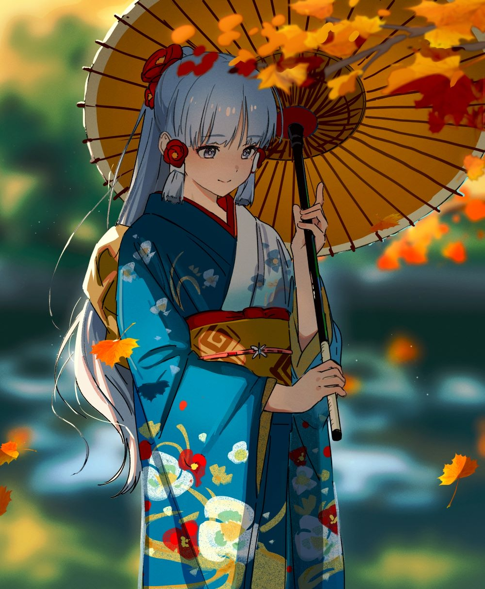This is a pixiv picture whose title is 綾華.