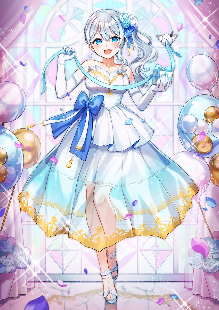 This is a pixiv picture whose title is 🕊❄️✨.