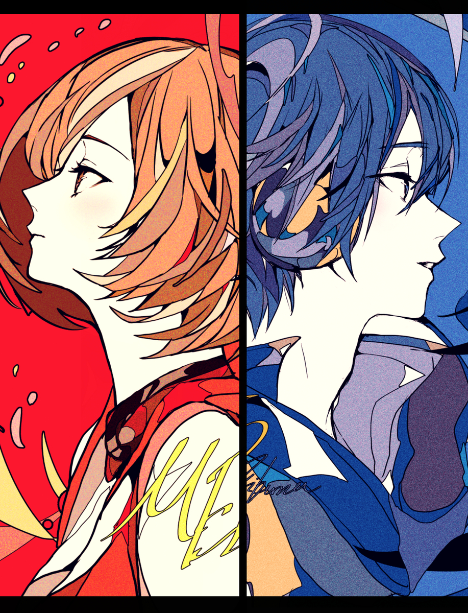 This is a pixiv picture whose title is KAITO&MEIKO.