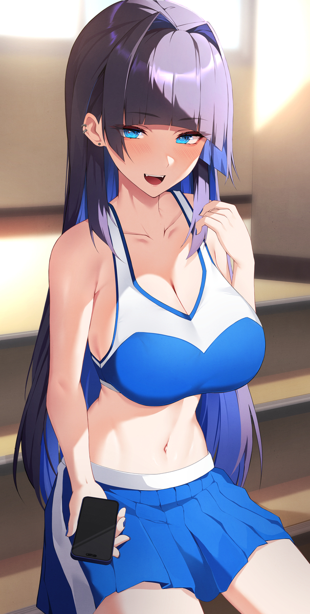 This is a pixiv picture whose title is Kronii.