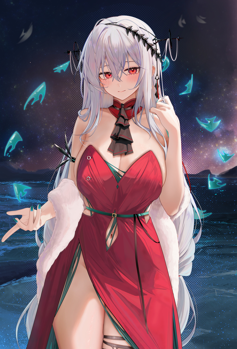 This is a pixiv picture whose title is スカジ.