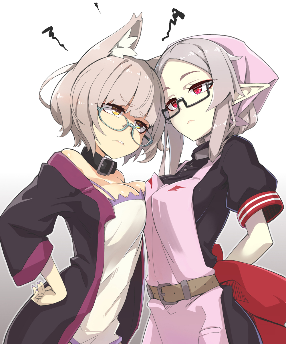 This is a pixiv picture whose title is 犬猿.