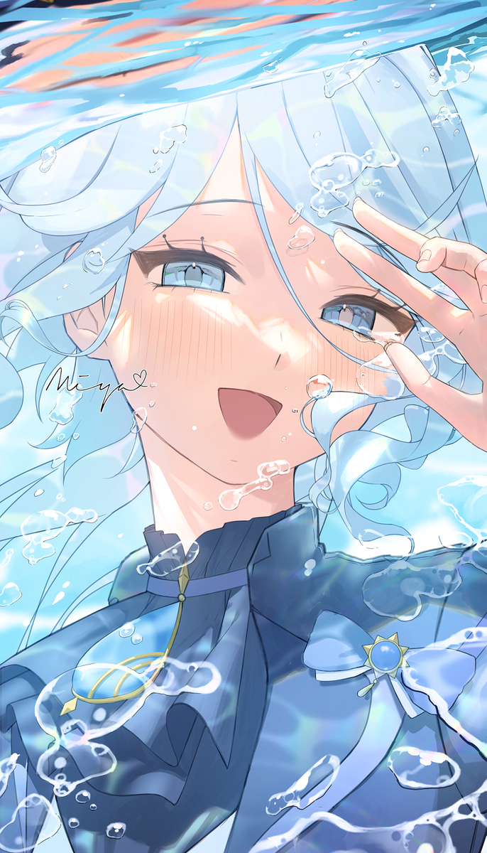 This is a pixiv picture whose title is 水のように.