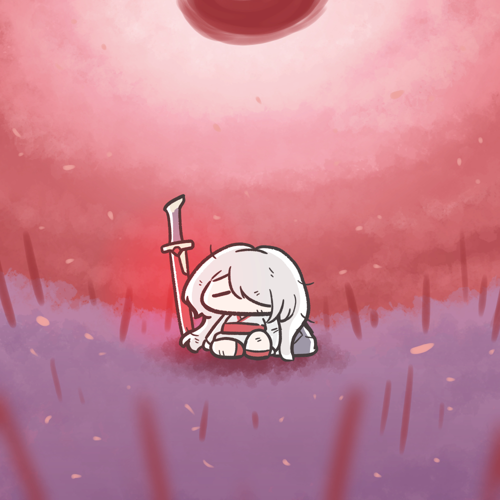 This is a pixiv picture whose title is 불쌍한 케로니.