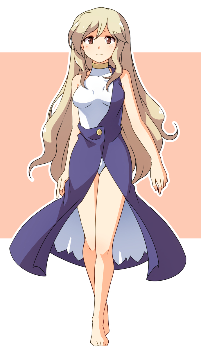This is a pixiv picture whose title is 「skeb」綿月豊姫.